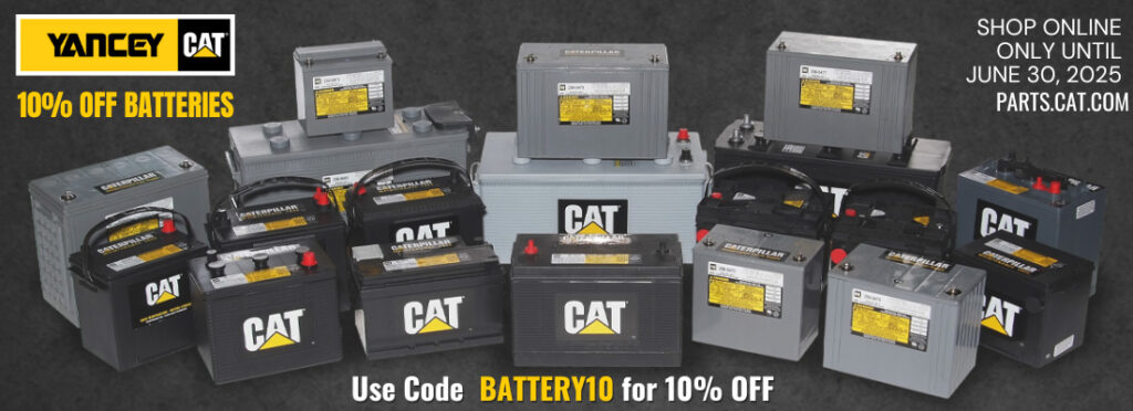 Save 10% on Cat Genuine Batteries only on Parts.Cat.com