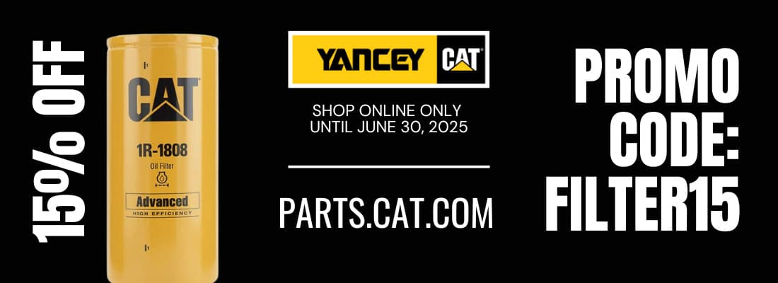 15% off Cat Filters at parts.cat.com